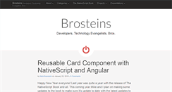 Desktop Screenshot of brosteins.com