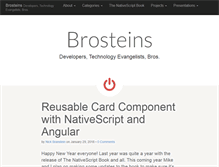 Tablet Screenshot of brosteins.com
